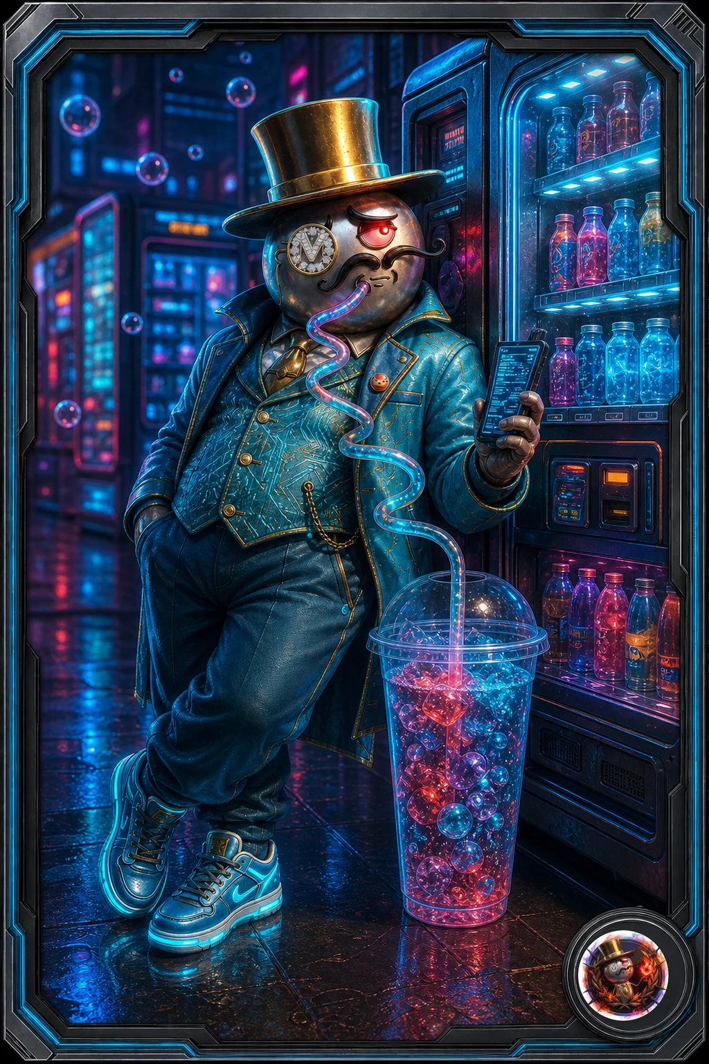 Soda Packet Sniffer / 汽水封包偵探 原創 3D 黑客收藏卡