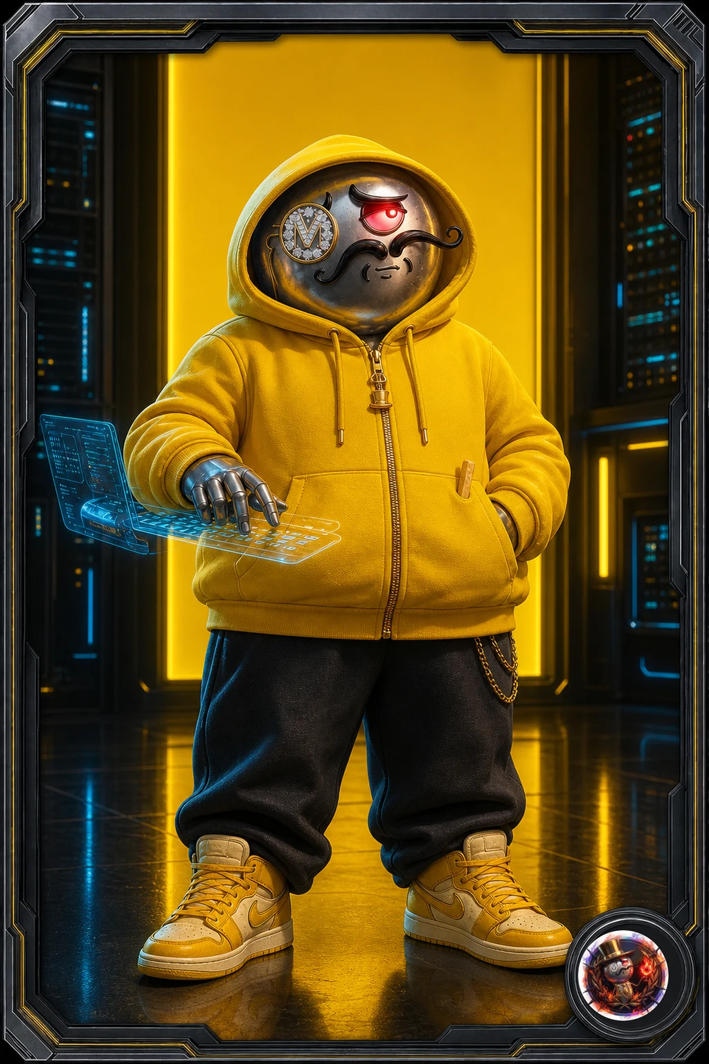 Canary Cipher 原創 3D 黑客收藏卡